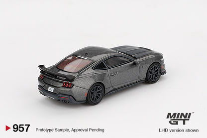 Mini GT MGT00957-R 1/64 Ford Mustang Dark Horse 2024 Carbonized Gray RHD New