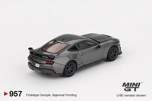 Mini GT MGT00957-R 1/64 Ford Mustang Dark Horse 2024 Carbonized Gray RHD New