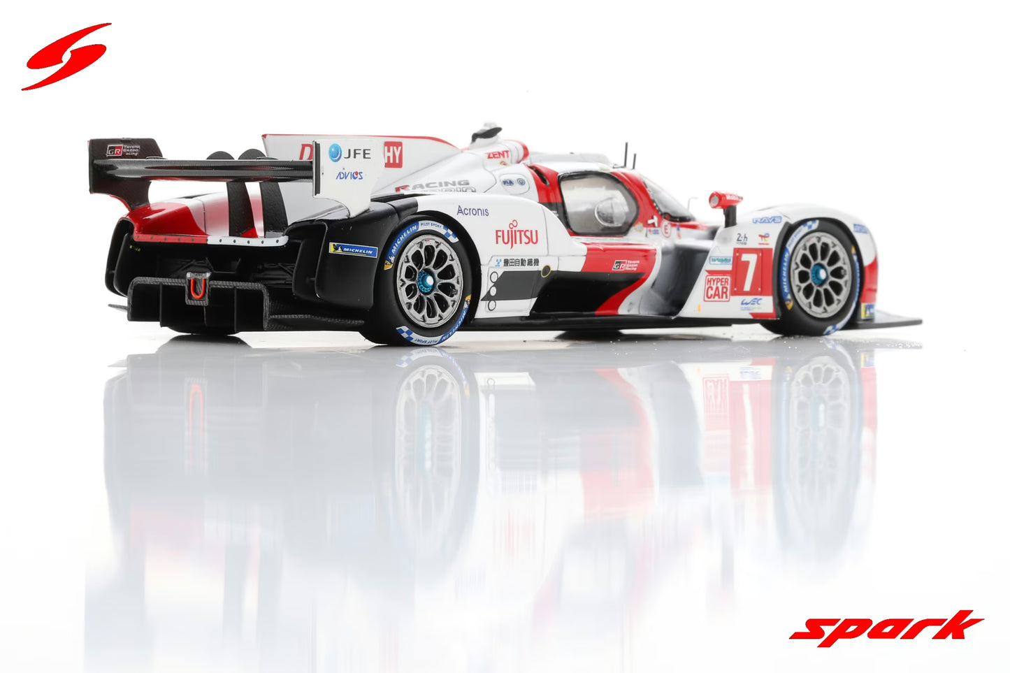 Spark 1/43 TOYOTA GR010 HYBRID No.7 TOYOTA GAZOO Racing 2nd 24H Le Mans 2022 M. Conway - K. Kobayashi - J. M. López S8611