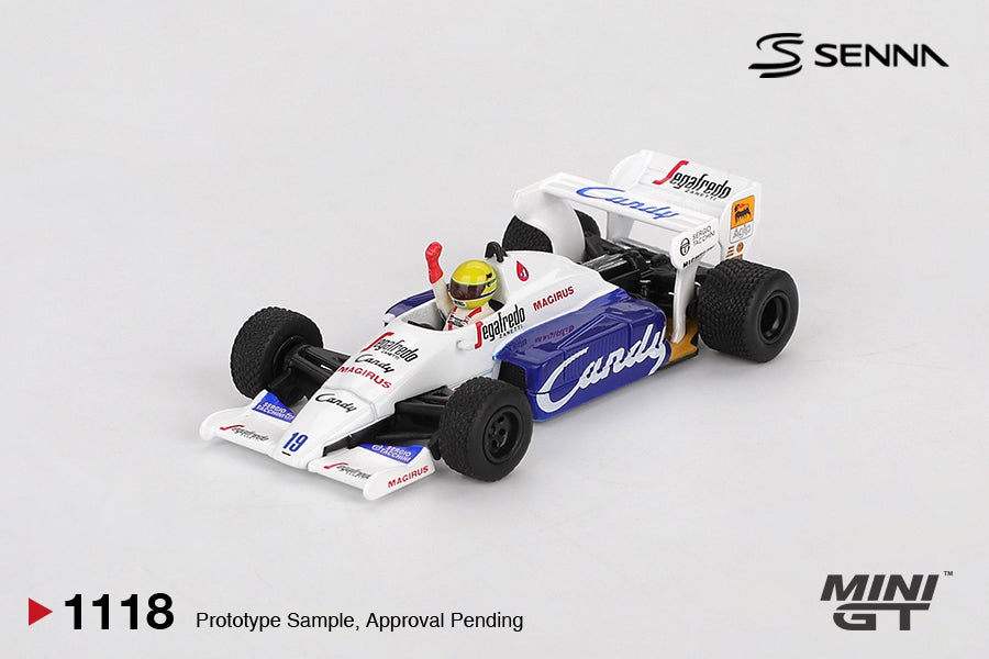 Mini GT Toleman TG184 #19 Ayrton Senna 1984 Monaco Grand Prix 2nd Place