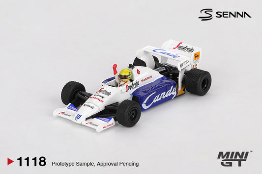 Mini GT Toleman TG184 #19 Ayrton Senna 1984 Monaco Grand Prix 2nd Place