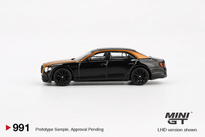 mini GT 1/64 Bentley Flying Spur Orange Flame / Onyx LHD #991