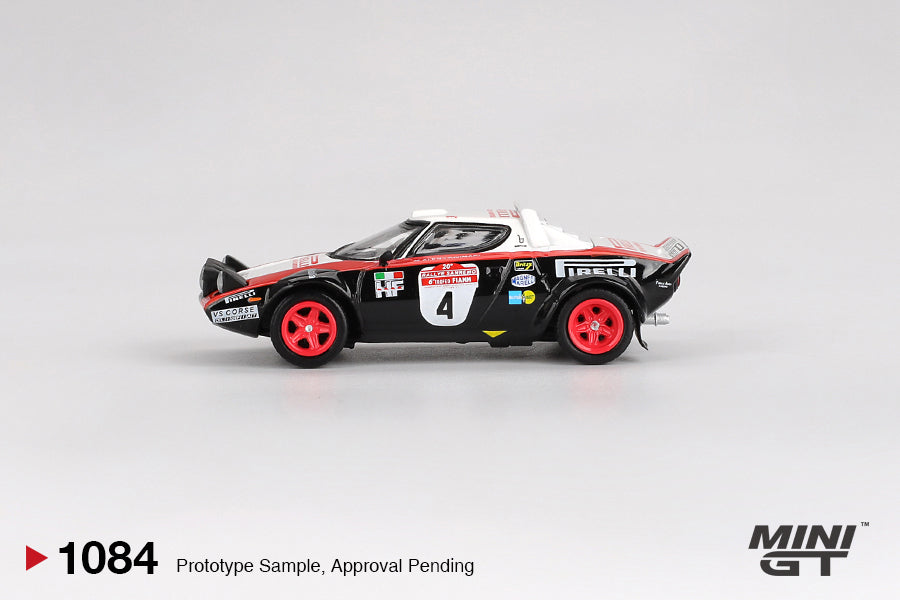Mini GT 1/64 Lancia Stratos HF #4 1978 Rally Sanremo Winner New