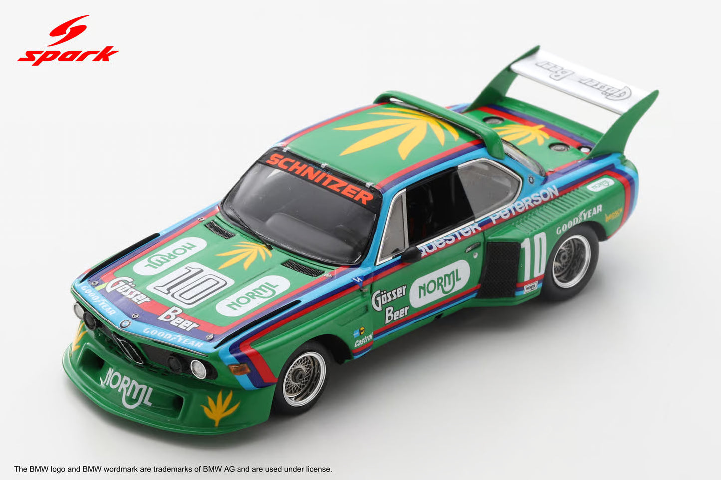 Spark BMW 3.5 CSL No.10 6H Watkins Glen 1976 R. Peterson - D. Quester Limited 750 US110 - 1:43