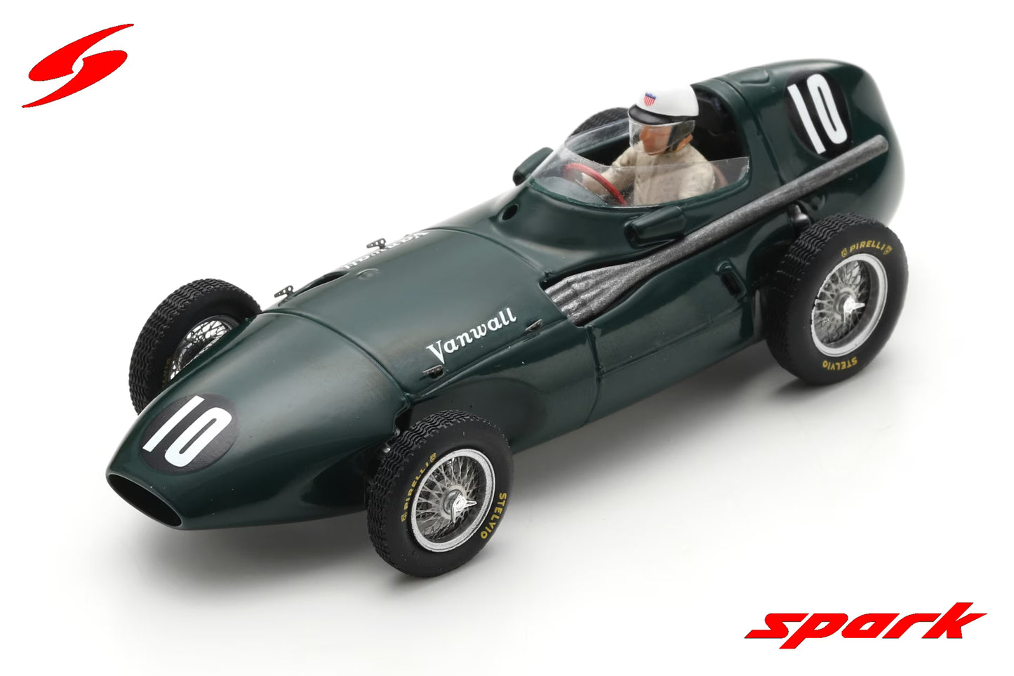 Spark 1/43 Vanwall VW2 No.10 4th Belgian GP 1956 Harry Schell S7203