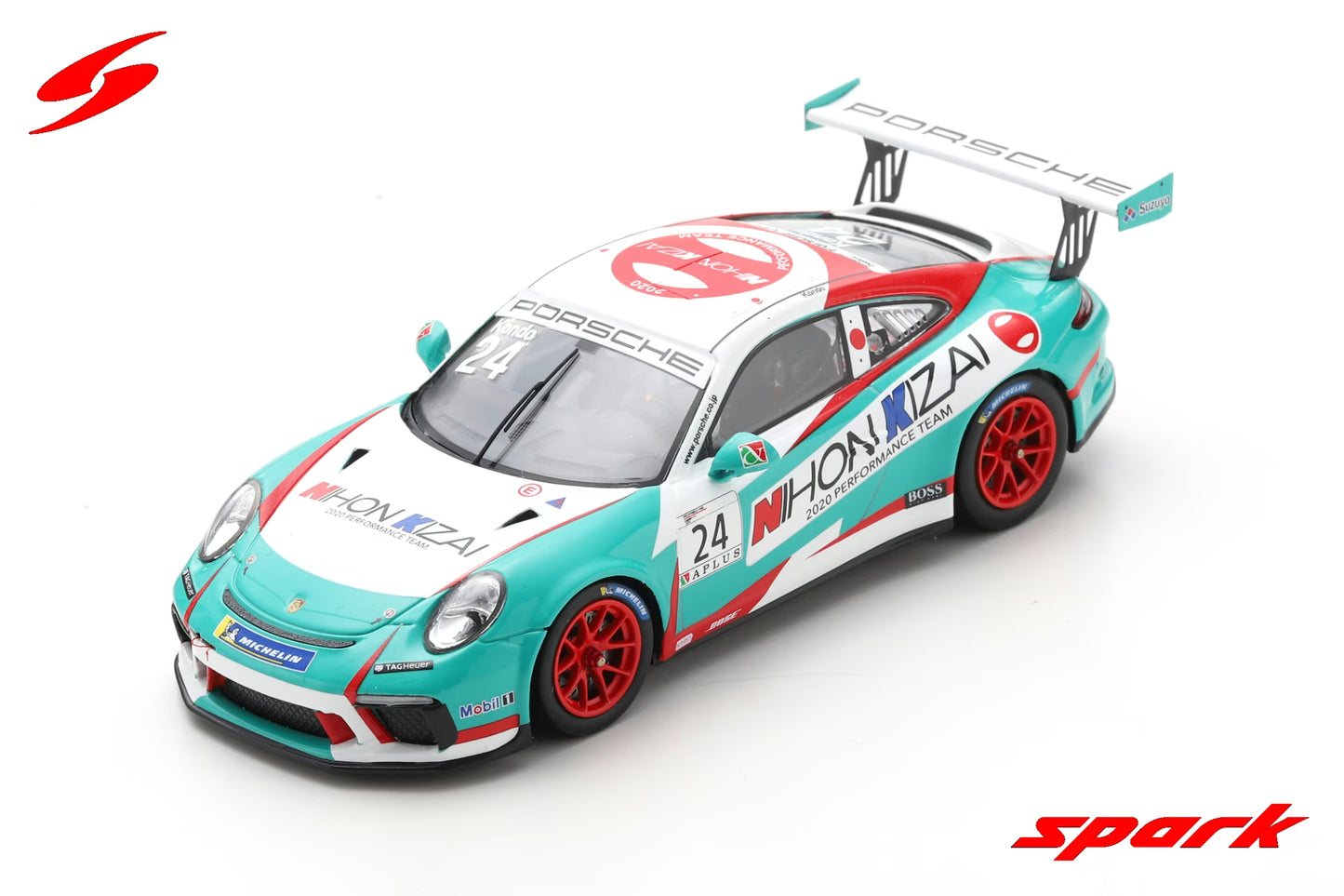 Spark 1/43 Porsche 911 GT3 Cup No.24 Porsche Carrera Cup Japan Champion 2020 Tsubasa Kondo Limited 300 SJ099