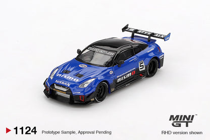Mini GT No 1124 1/64 LB-Silhouette WORKS GT NISSAN 35GT-RR Ver.2 Blue