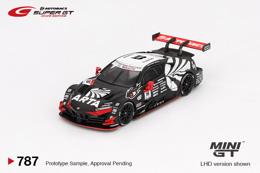 Mini GT 787 Honda NSX-GT "Type S" GT500 #16 "ARTA MUGEN NSX-GT " ARTA 2023 SUPER GT Serie