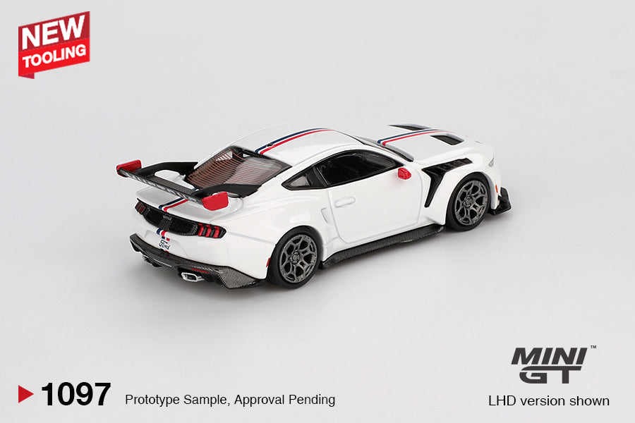 MINI GT #1097 - Ford Mustang GTD (Spirit Of America - White - 1/64 )