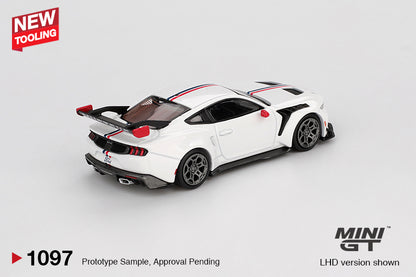MINI GT #1097 - Ford Mustang GTD (Spirit Of America - White - 1/64 )