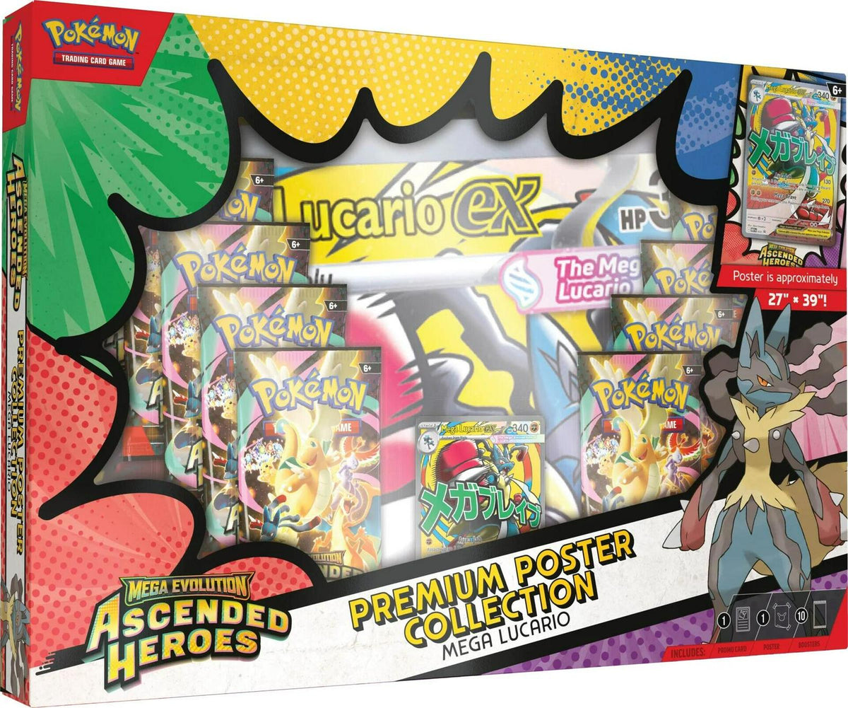 Ascended Heroes Premium Poster Collection: Mega Lucario