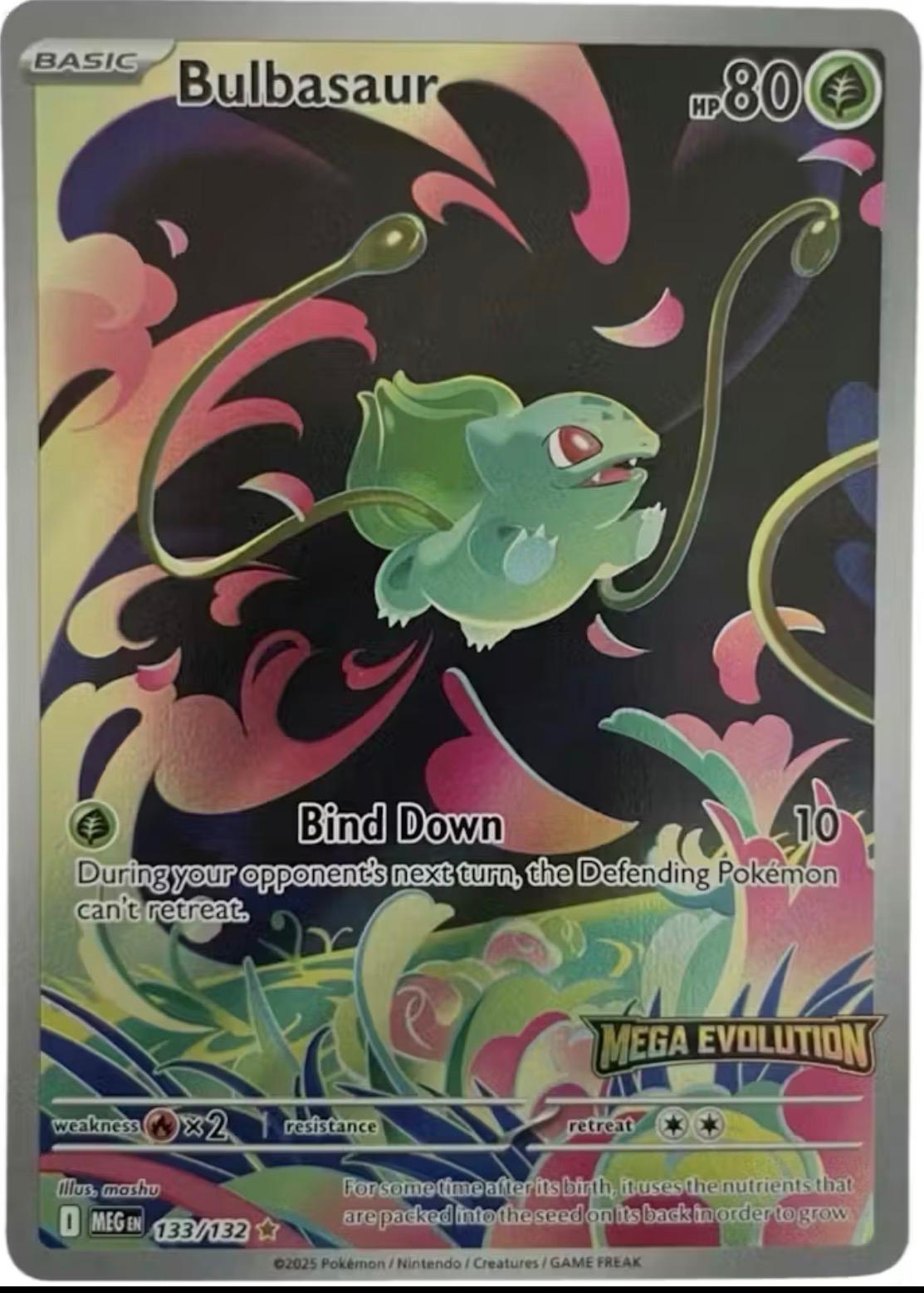 Bulbasaur (STAMPED) - 133/132 - Illustration Rare - Mega Evolutions