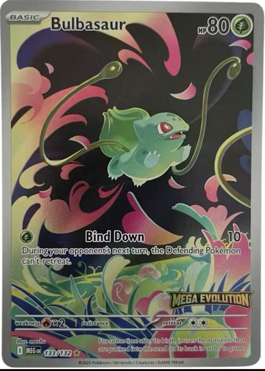 Bulbasaur (STAMPED) - 133/132 - Illustration Rare - Mega Evolutions