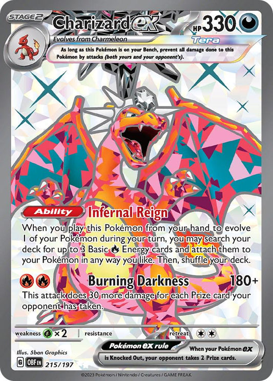 Charizard ex - 215/197 - Ultra Rare - Obsidian Flames