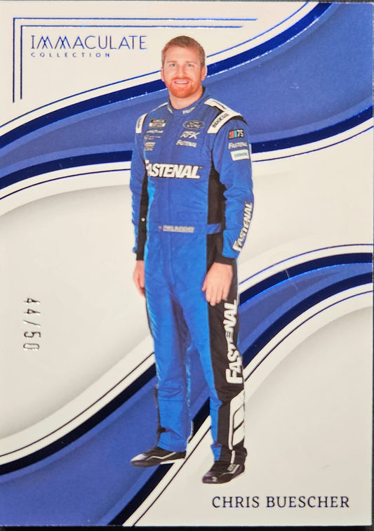 Chris Buescher - No.19 - Panini Chronicles Immaculate Collection Racing - 44/50