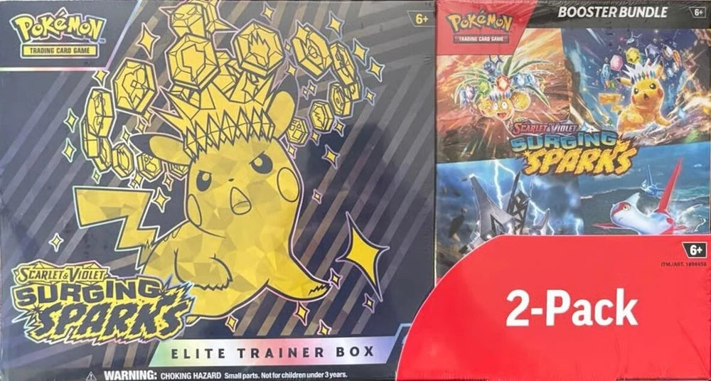 Costco Surging Sparks 2-Pack Elite Trainer Box & Booster Bundle