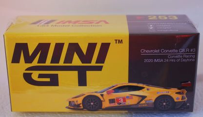 Mini Gt Chevrolet Corvette C8.R #3 2020 IMSA 24 Hrs of Daytona 1/64 scale
