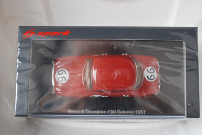 Spark 1/43 Renault Dauphine No.66 37th 12H Sebring 1957 P. Frère - J. Lucas S5220