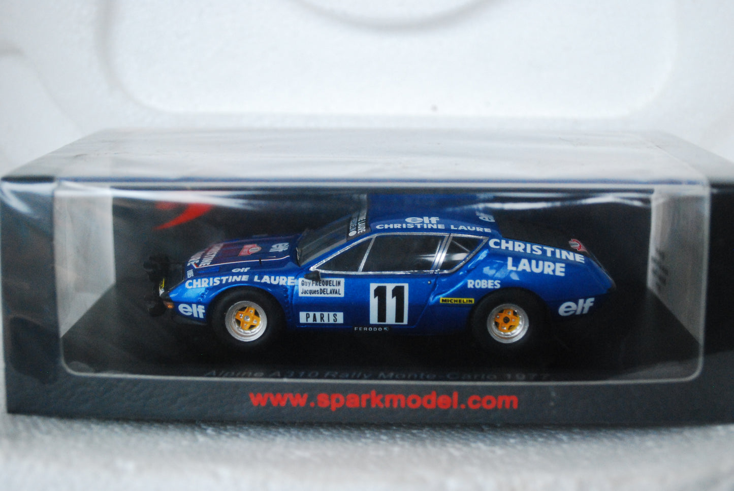 Spark 1/43 Alpine A310 No.11 Rally Monte Carlo 1977 G. Fréquelin - J. Delaval S5469