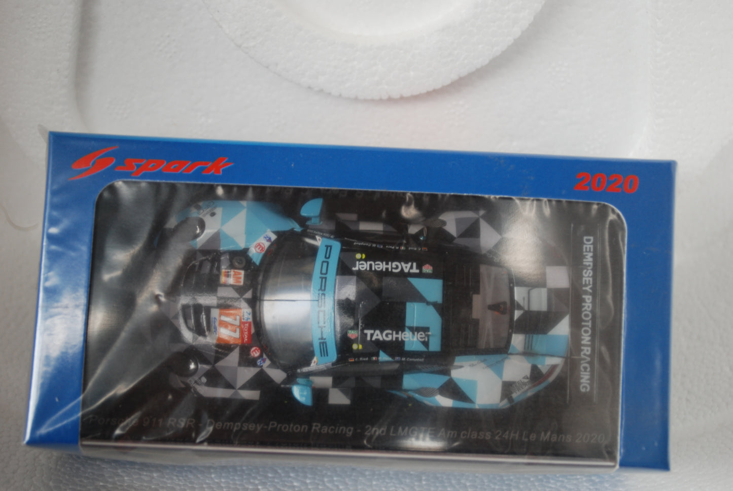 Spark 1/43 Porsche 911 RSR No.77 Dempsey-Proton Racing 2nd LMGTE Am class 24H Le Mans 2020 M. Campbell - R. Pera - C. Ried