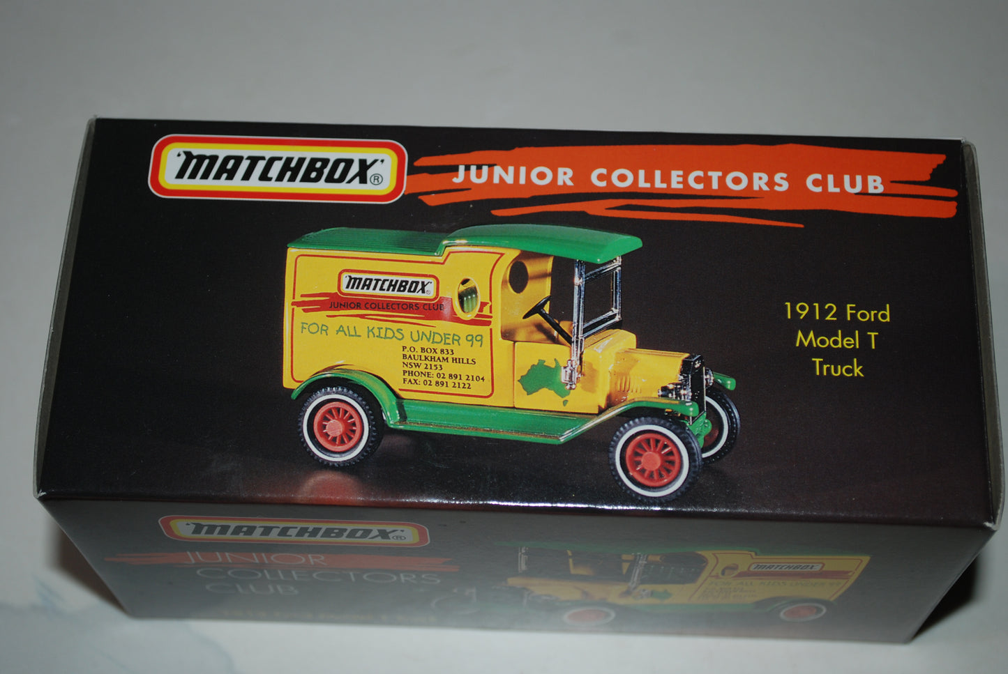 MATCHBOX YYN012/SA 1912 FORD MODEL T TRUCK JUNIOR COLLECTORS CLUB LTD.