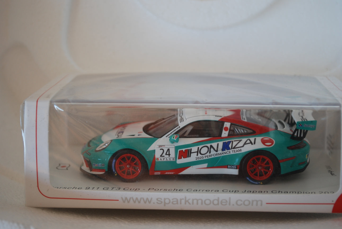 Spark 1/43 Porsche 911 GT3 Cup No.24 Porsche Carrera Cup Japan Champion 2020 Tsubasa Kondo Limited 300 SJ099