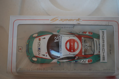 Spark 1/43 Porsche 911 GT3 Cup No.24 Porsche Carrera Cup Japan Champion 2020 Tsubasa Kondo Limited 300 SJ099