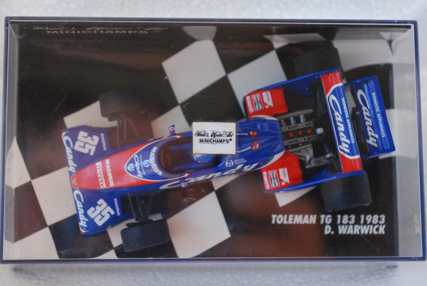 Minichamps 1/43 Toleman Formula 1 TG 183 Candy D Warwick