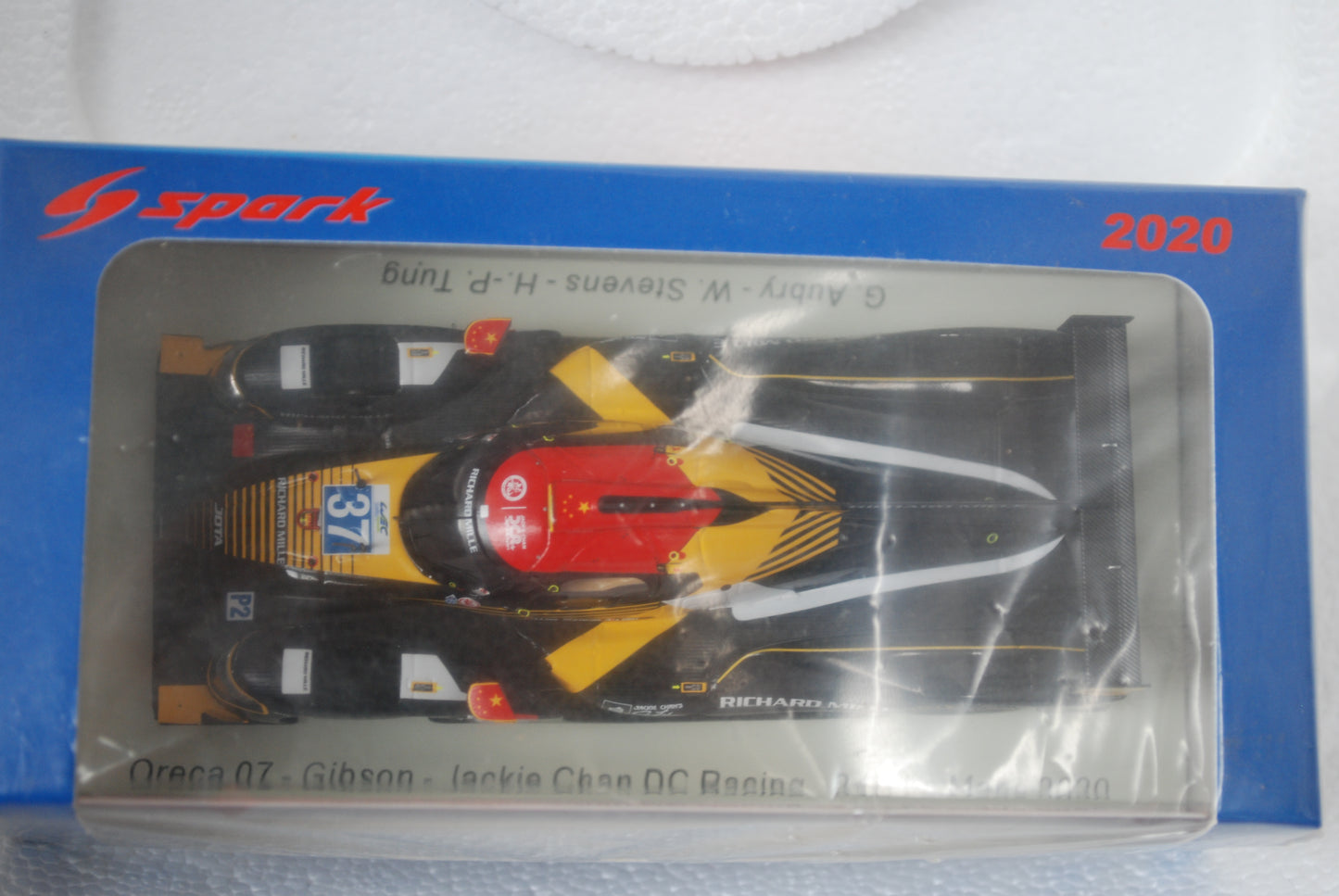 Spark 1/43 Oreca 07 - Gibson No.37 Jackie Chan DC Racing 24H Le Mans 2020 G. Aubry - W. Stevens - H.-P. Tung S7977