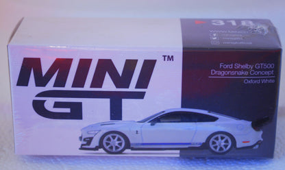 Mini GT Ford Shelby GT500 Dragonsnake Concept Oxford White #318 LHD