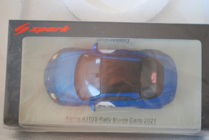 Spark 1/43 Alpine A110S No.31 Rally Monte Carlo 2021 Esteban Ocon S6576