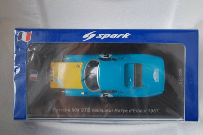 Spark 1/43 Porsche 904 GTS No.5 Vainqueur Rallye d'Elbeuf 1967 Philippe Farjon Limited 300 SF169