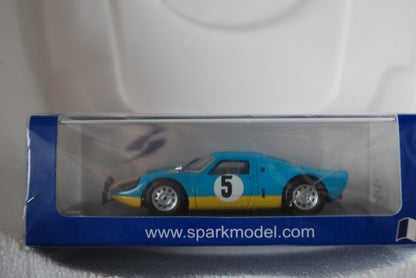 Spark 1/43 Porsche 904 GTS No.5 Vainqueur Rallye d'Elbeuf 1967 Philippe Farjon Limited 300 SF169