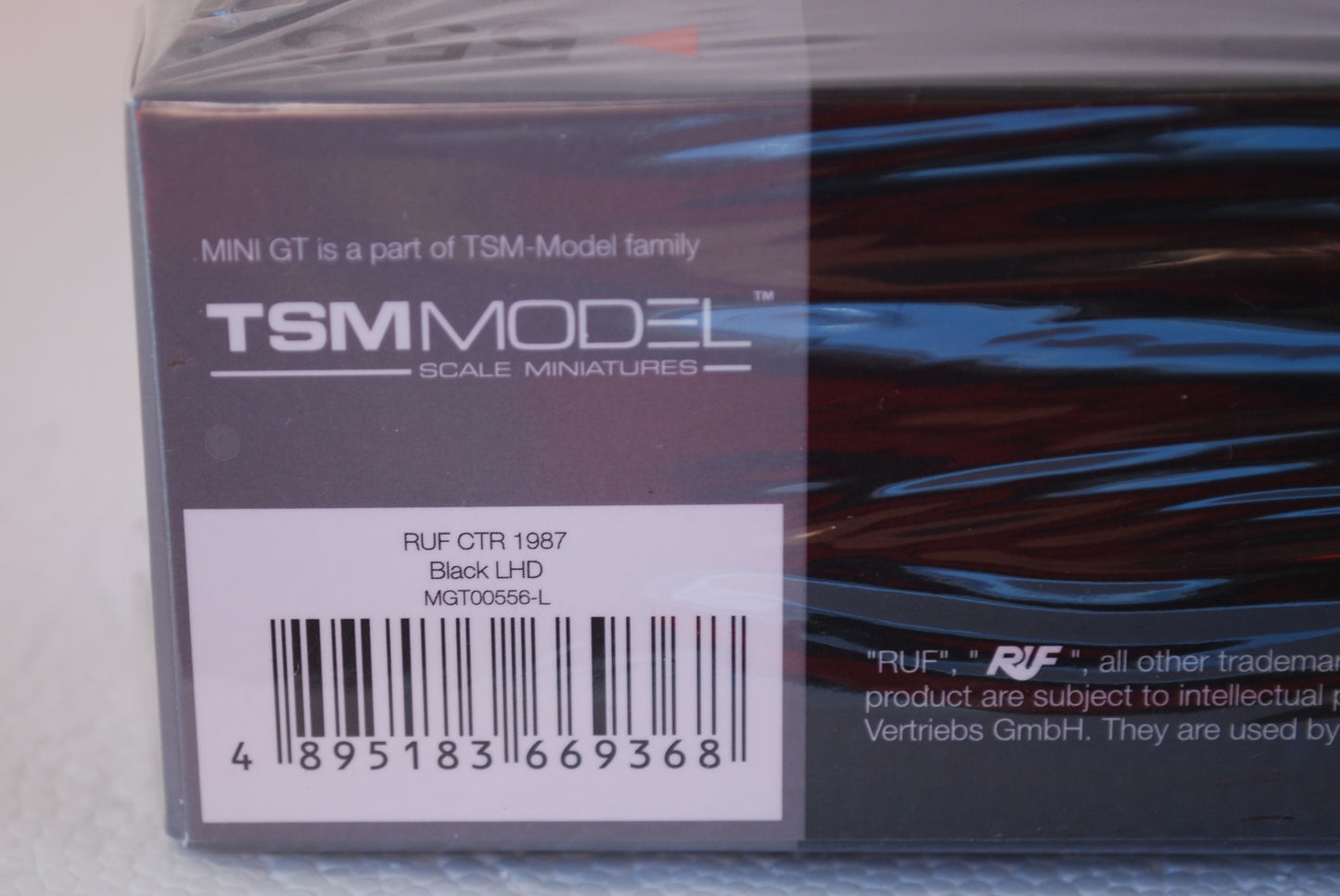 Mini GT 1/64 RUF CTR 1987 Black # 556 LHD