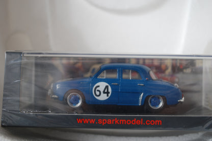 Spark 1/43 Renault Dauphine No.64 34th 12H Sebring 1957 M. Michy - M. Foulgoc S5218