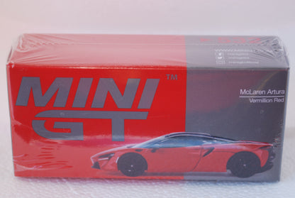 MINI GT 1/64 McLaren Artura Vermillion Red RHD #532