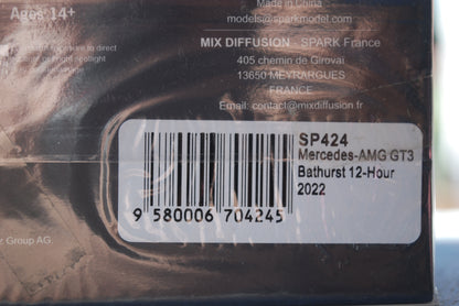 Spark 1/43 SP424 Mercedes -AMG GT3 Bathurst 12 Hour 2022 #888