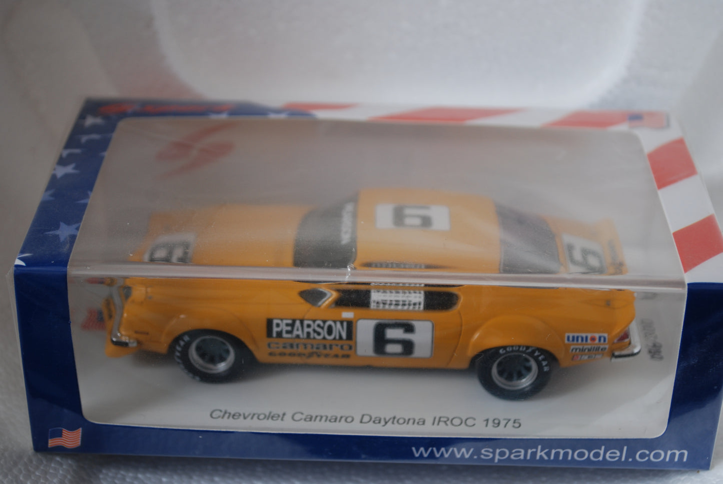 Spark 1/43 Chevrolet Camaro No.6 Daytona IROC 1974-1975 David Pearson Limited 300 US224
