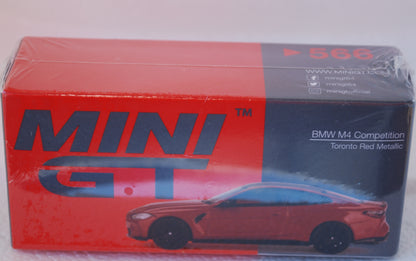 Mini Gt 1/64 BMW M4 Competition (G82) Toronto Red Metallic RHD #566