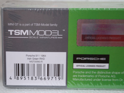Mini Gt 1/64 Porsche 911 1964 Irish Green RHD #560