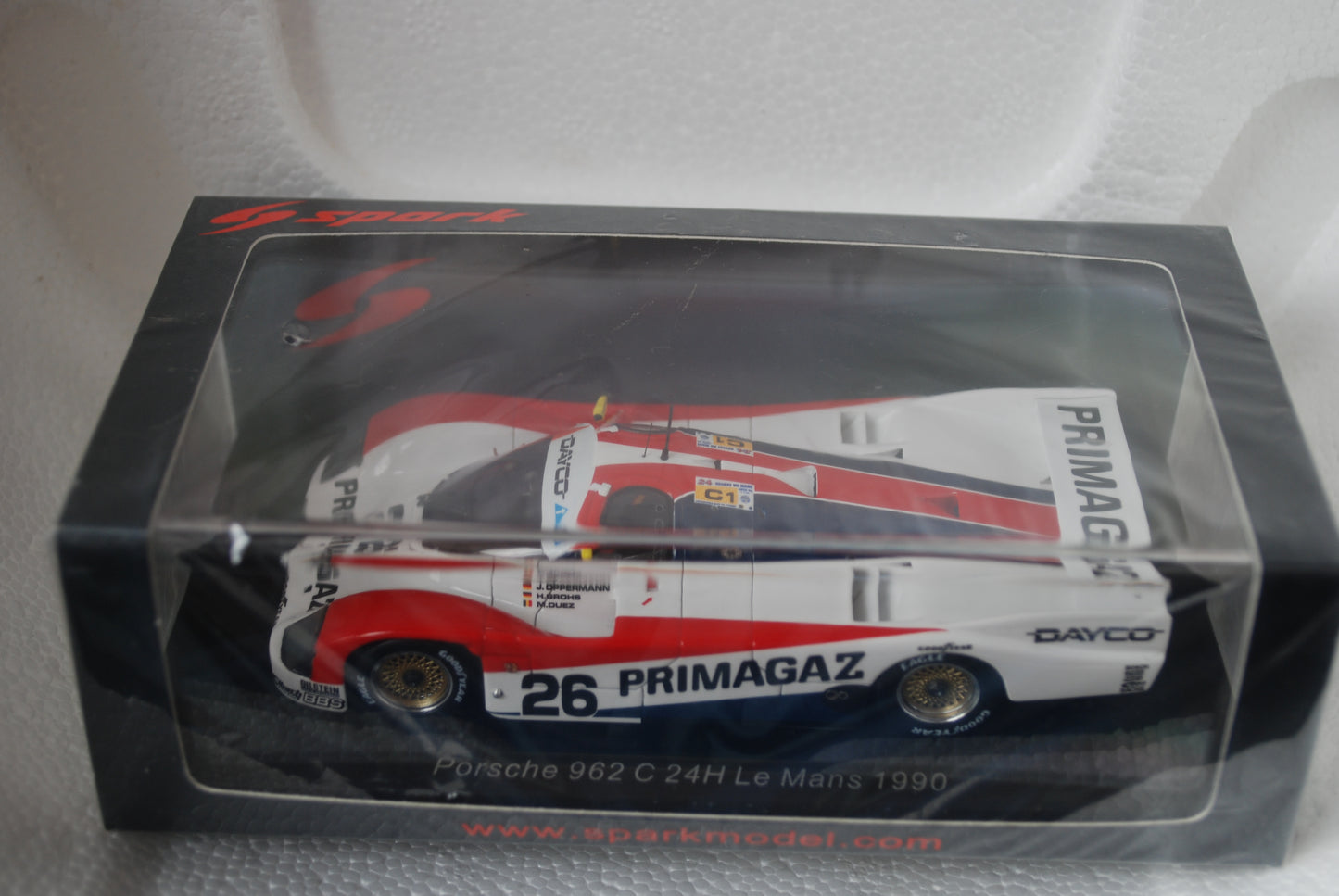 Spark 1/43 Porsche 962 C No.26 24H Le Mans 1990 M. Duez - H. Grohs - J. Oppermann S9884