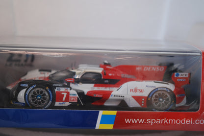 Spark 1/43 TOYOTA GR010 HYBRID No.7 TOYOTA GAZOO Racing 2nd 24H Le Mans 2022 M. Conway - K. Kobayashi - J. M. López S8611