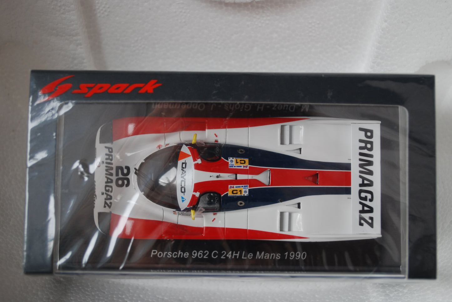 Spark 1/43 Porsche 962 C No.26 24H Le Mans 1990 M. Duez - H. Grohs - J. Oppermann S9884