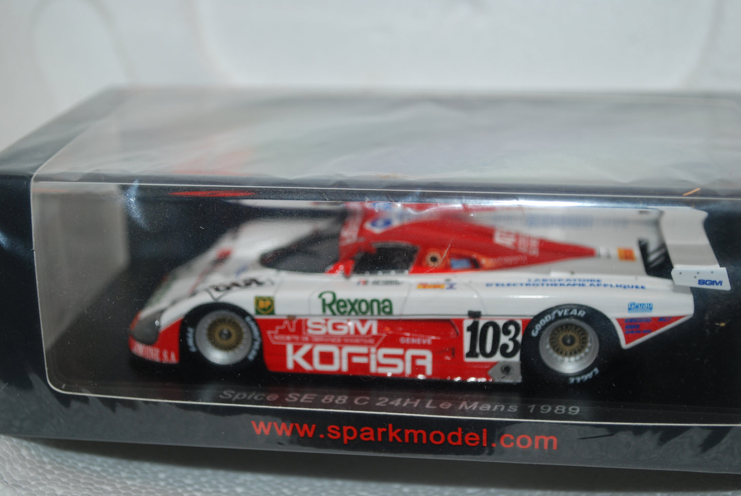 Spark 1/43 Spice SE88C No.103 24H Le Mans 1989 B. Thuner - P. de Thoisy - R. Touroul S6807