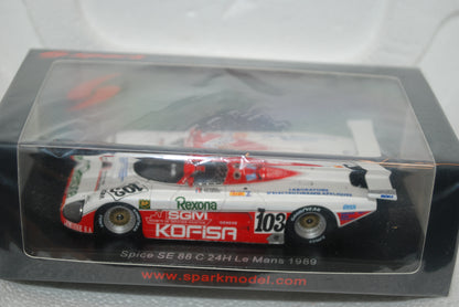 Spark 1/43 Spice SE88C No.103 24H Le Mans 1989 B. Thuner - P. de Thoisy - R. Touroul S6807