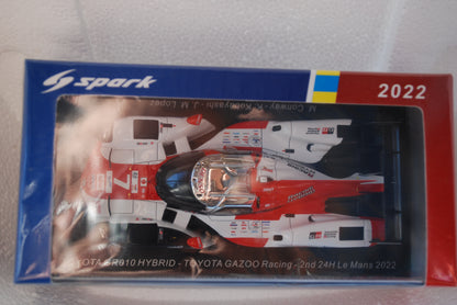 Spark 1/43 TOYOTA GR010 HYBRID No.7 TOYOTA GAZOO Racing 2nd 24H Le Mans 2022 M. Conway - K. Kobayashi - J. M. López S8611
