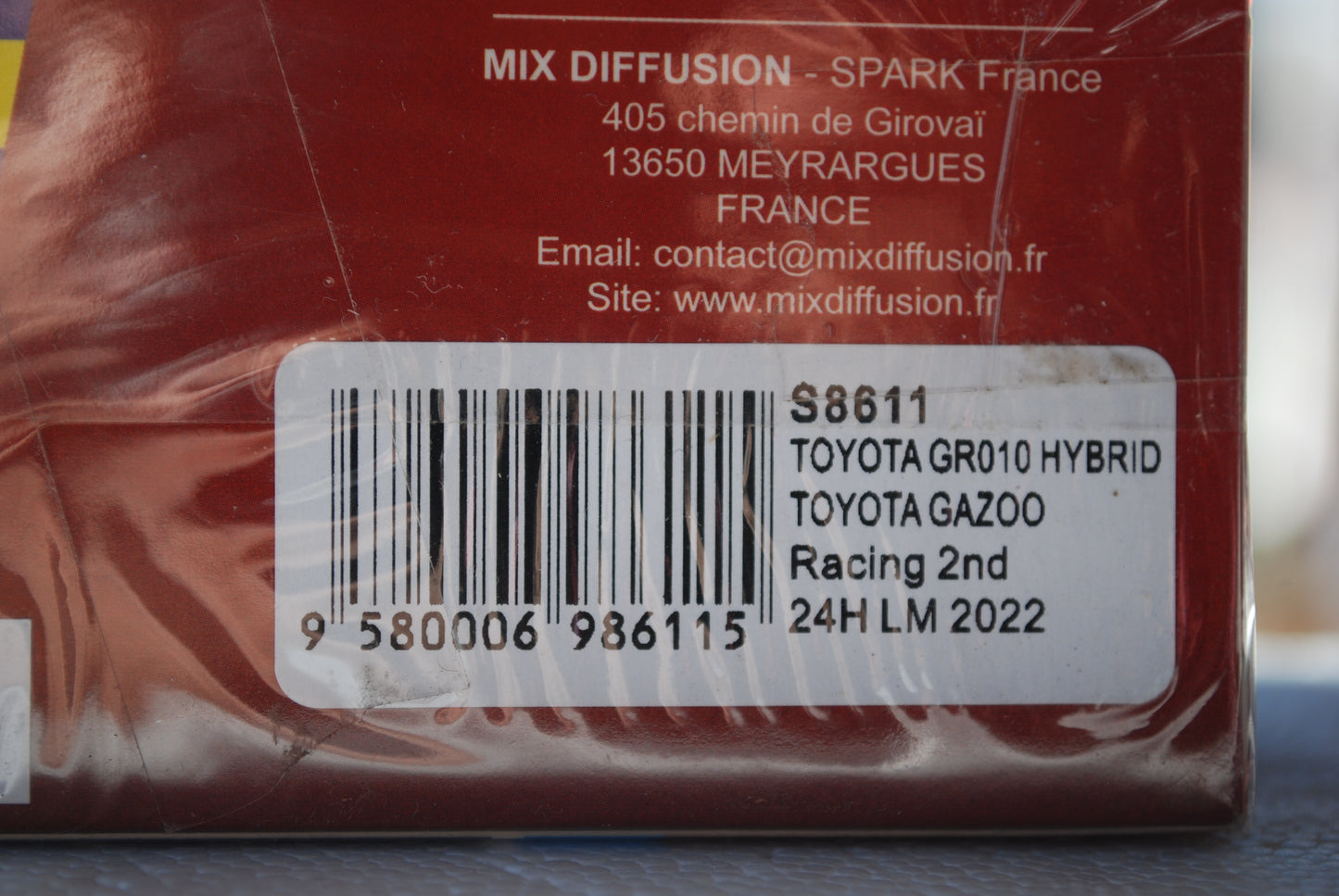 Spark 1/43 TOYOTA GR010 HYBRID No.7 TOYOTA GAZOO Racing 2nd 24H Le Mans 2022 M. Conway - K. Kobayashi - J. M. López S8611