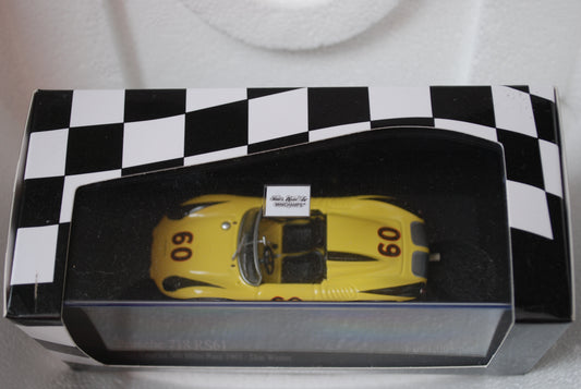 Minichamps 1/43 Porsche 718 RS61 Road America 500 Miles Don Wester 1963