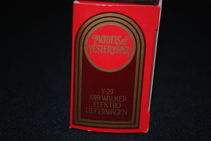 MATCHBOX MODELS OF YESTERYEAR Y-29 WALKER ELECTRIC VAN HMV OLD Stock