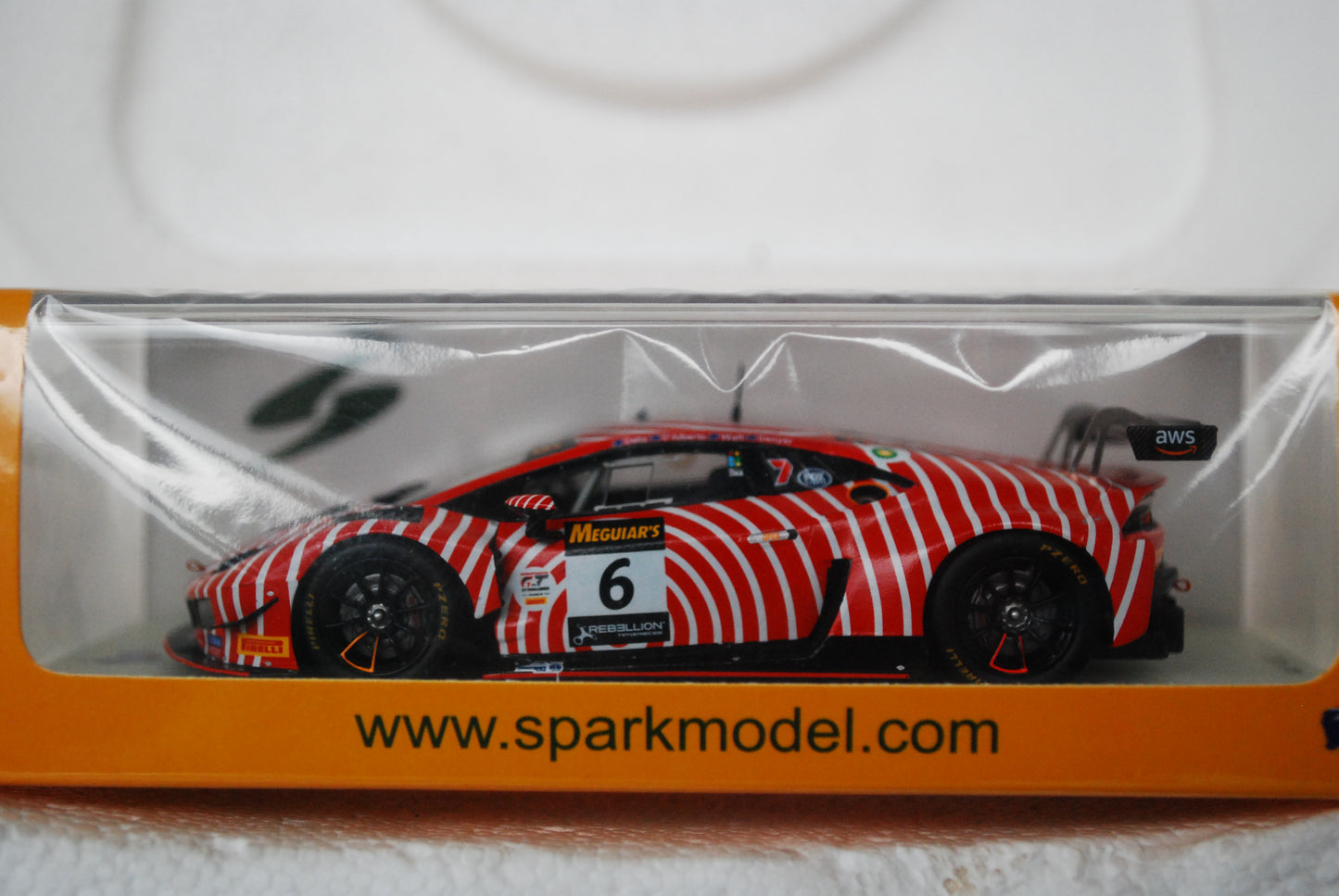 Spark 1/43 Lamborghini Huracán GT3 EVO No.6 Wall Racing 5th Bathurst 12H 2022 T. D'Alberto - D. Wall - A. Deitz - G. Denyer